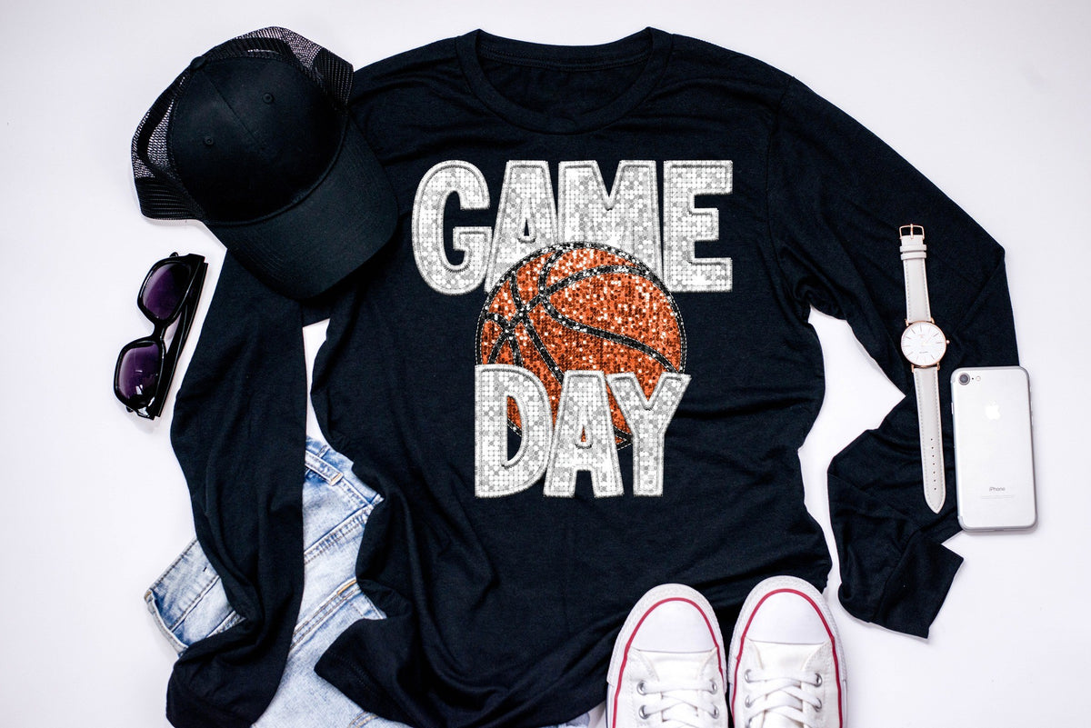 Glitter Basketball Game Day - Main Image