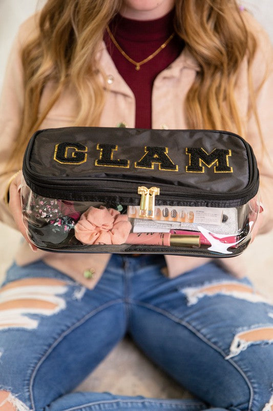 Glam Cosmetic Fold Flat Makeup Bag - Main Image
