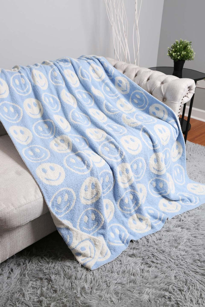 Happy Face Throw Blanket